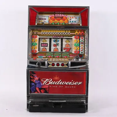 Sale Photo Thumbnail #132: Japanese Pachislo Budweiser Slot Machine w/ Key