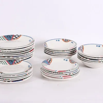 Sale Photo Thumbnail #160: Gibson Americana Patchwork Dinnerware Set