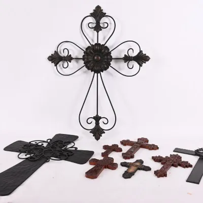Sale Photo Thumbnail #204: Metal & Resin Wall Crosses