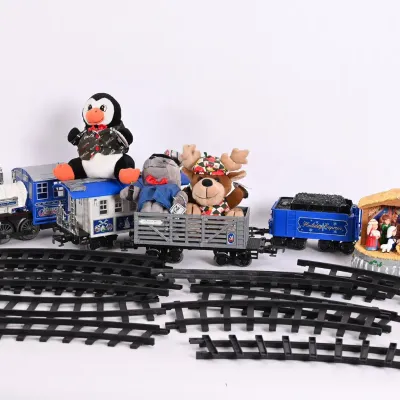 Sale Photo Thumbnail #303: Christmas Express Train Set w/ Track & Nativity