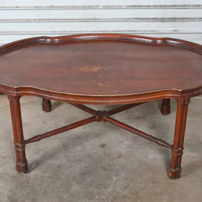 Sale Photo Thumbnail #117: Vintage Cherry Kidney Tray Top Coffee Table