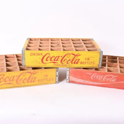 Sale Photo Thumbnail #67: Vintage Coca-Cola Wood Soda Crates, Houston TX