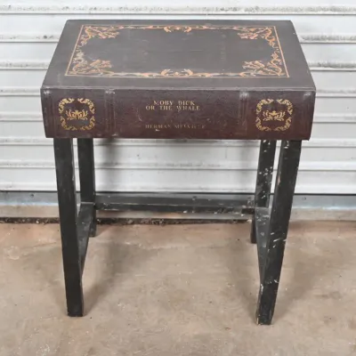 Sale Photo Thumbnail #125: Faux Book "Moby Dick" End Table