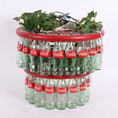 Sale Photo Thumbnail #224: Coca-Cola Bottle Light Fixture w/ Christmas Lights