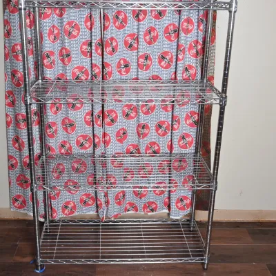 Sale Photo Thumbnail #107: Chrome Wire 4-Tier Shelving Unit