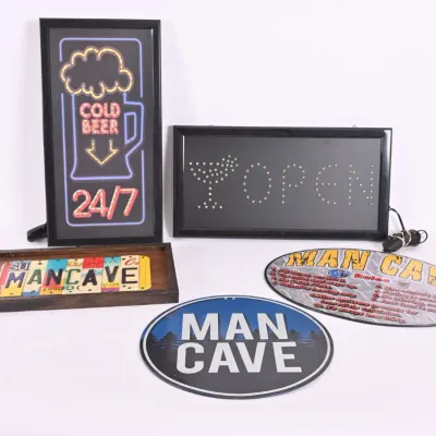 Sale Photo Thumbnail #14: Open Road Man Cave Signs & LED Open/Cold Beer Signs