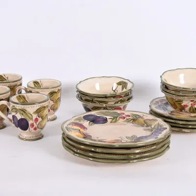 Sale Photo Thumbnail #158: Francesca Fruit Pattern Dinnerware Set