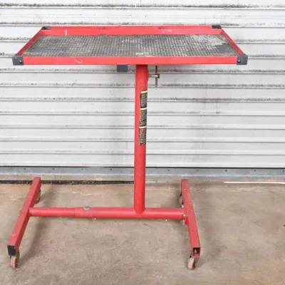 Sale Photo Thumbnail #122: Red Rolling Adjustable Mechanic's Tray Cart