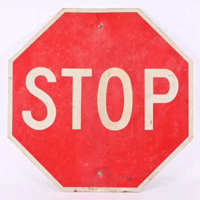 Sale Photo Thumbnail #12: Metal Octagon Reflective Stop Sign