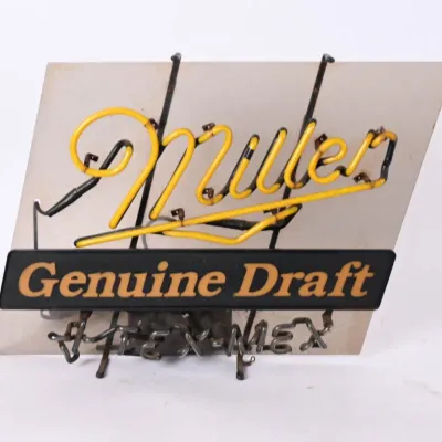 Sale Photo Thumbnail #239: Miller Genuine Draft Neon Sign