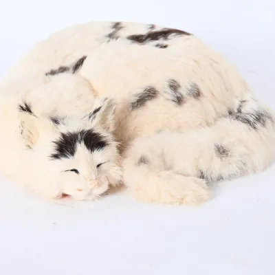 Sale Photo Thumbnail #177: Faux Fur Sleeping Cat Figure