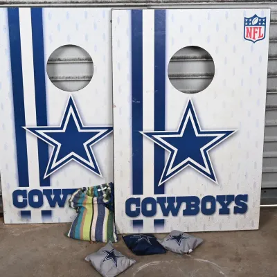 Sale Photo Thumbnail #255: Dallas Cowboys Cornhole Boards w/ Bean Bags