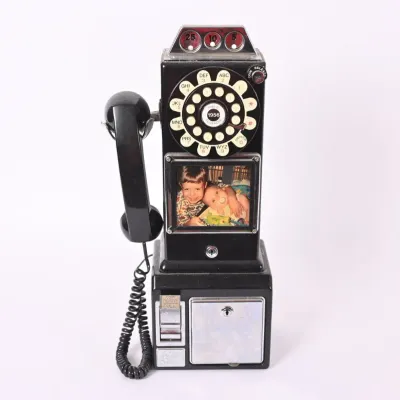 Sale Photo Thumbnail #45: 1950s Style Replica Black Pay Phone