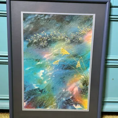 Colorful Scenic Beach Print By Joann Davis