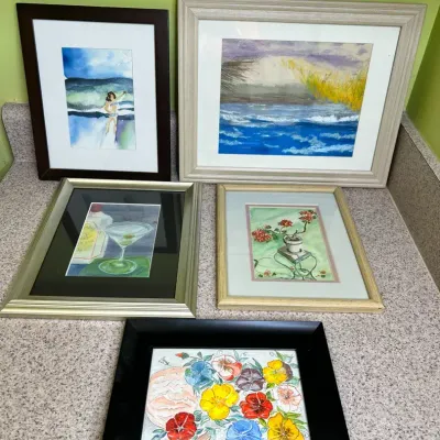 Collection Of Small Framed Watercolors 