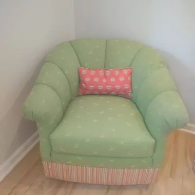 Vanguard Furniture Upholstered Swivel Rocker #1