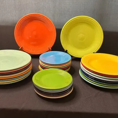 Fiesta by Homer Laughlin Multicolor Plates 