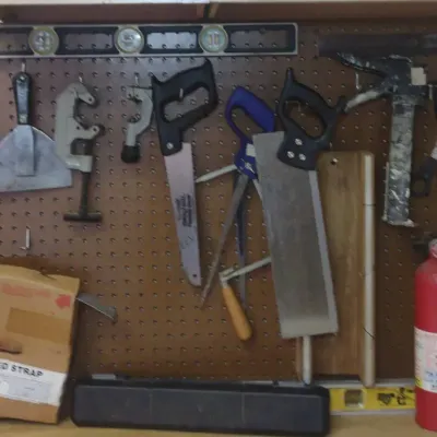 Items From The Pegboard 