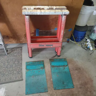 Saw Horses And Wheel Chocks