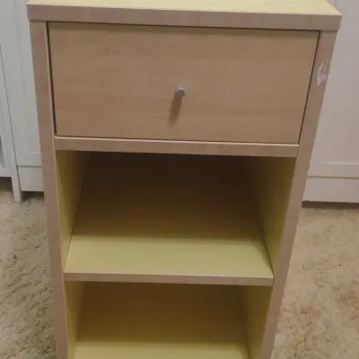 Rolling Yellow Office Cabinet