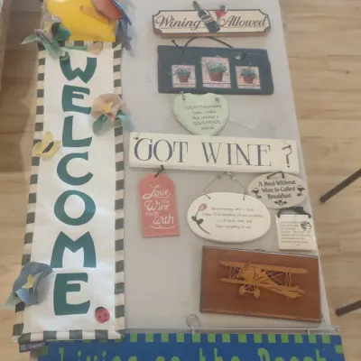Wine And Welcome, Front Porch Decor