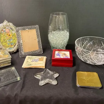 Decorative Home Décor Featuring Waterford Crystal Bowl & More 