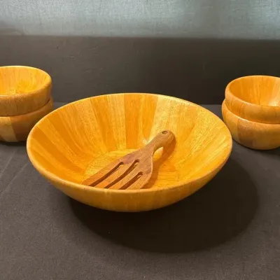 DANSK International Wooden Salad Bowl Set