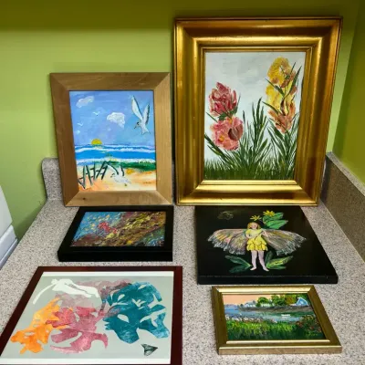 Collection Of Small Nature Paintings + More