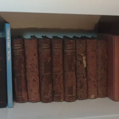 Eclectic Shelf Or Hardback Books 