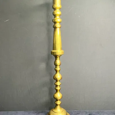 Solid Brass Candlestick - 28.5 Inches Tall