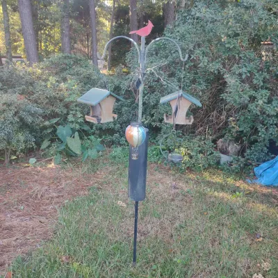 Squirrel Proof Bird feeder And It's Adornments 