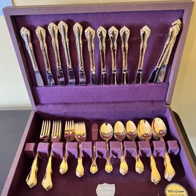 Gold Flatware Set By McGraw 