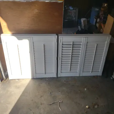 Four Vinyl Shutter Inserts 