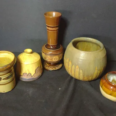 Pottery And Wood Decor