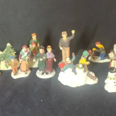 Christmas Trees And Characters For Your Village Display
