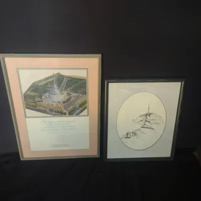 Two Latter-day Saints Prints  Of Temple