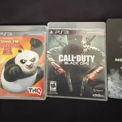 PS3 Game Bundle Lot of 4 - Split/Second, Kung Fu Panda 2, Call of Duty MW2 Steelbook & MW3 Disc Only
