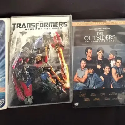 Mixed Movie Lot of 4 - Madagascar 2 Blu-ray, The Outsiders Special Edition DVD, Transformers Dark of