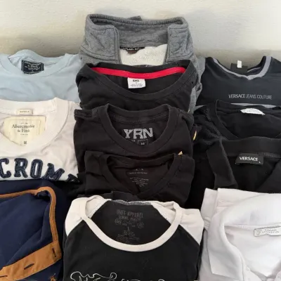 Men’s Designer Reseller Lot (12 Pcs) - Versace, Armani Exchange, Abercrombie, Migos YRN