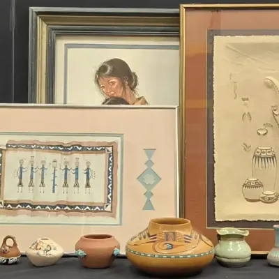 Southwest Art + Pottery (feat. "Good Harvest Blanket") (WH77)