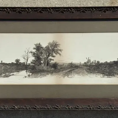 Etching: "In the Berkshire Hills" by Ernest C. Rost (WH88)