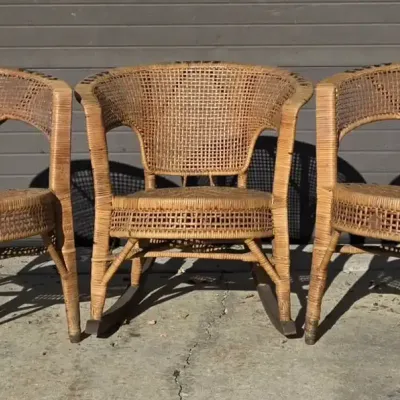 Wicker Barrel Chairs (WHF)