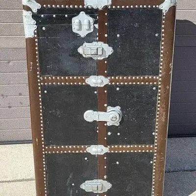 20th Century Wardrobe Steamer Trunk (WH)