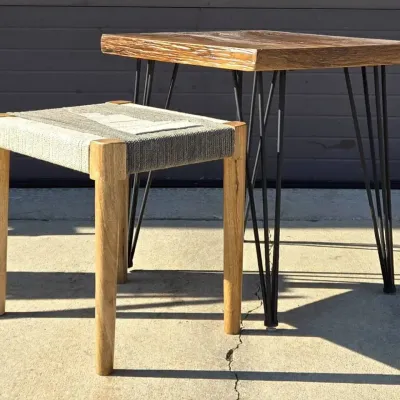 Side Table + Stool (WHF)