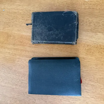 Antique & Vintage Holy Bibles - Leather-Bound Religious Books with 1941 Inscription - Lot of 2