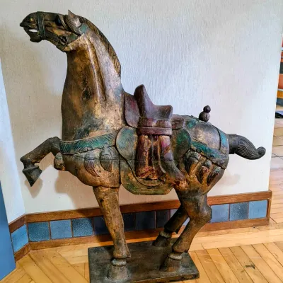 Sale Photo Thumbnail #25: Large Chinese carved horse