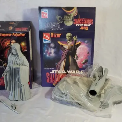 2 Star Wars Vinyl Model Kits - Emperor Palpatine and Xizor