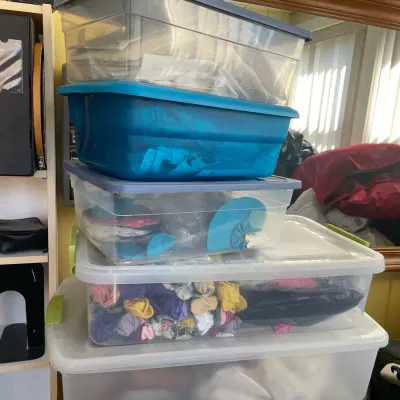 Lot Of Fabric And Craft Items 