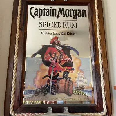 Captain Morgan Alcohol Bar Advertising Mirror