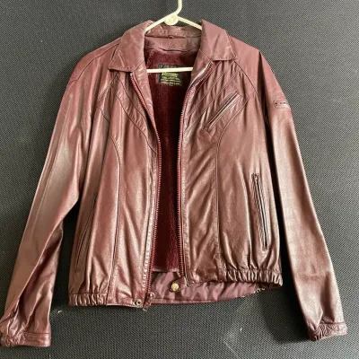 Vintage Red Leather Jacket
